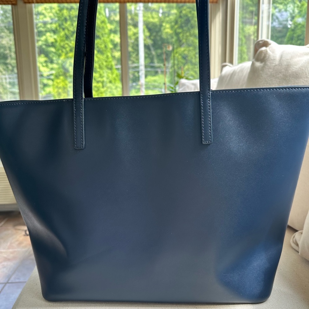 Kate Spade Dark Blue Tote with Pink Accent - Picture 4 of 10